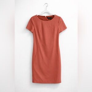 Theory Virgin Wool Sevona Sheath Dress Coral *Matching Jacket Avail.*